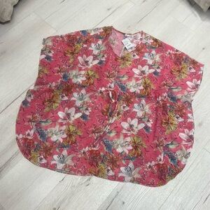 West Loop Vibrant Floral Swim Coverup